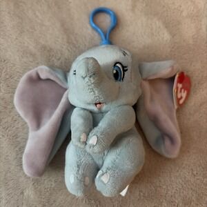 Ty Sparkle Plush Mini Dumbo Disney‎ Clip On 2022 4" With Tag